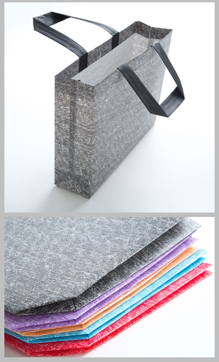 5 large plastic-coated clothing store shopping bags customized thickened large tote bag tote bag