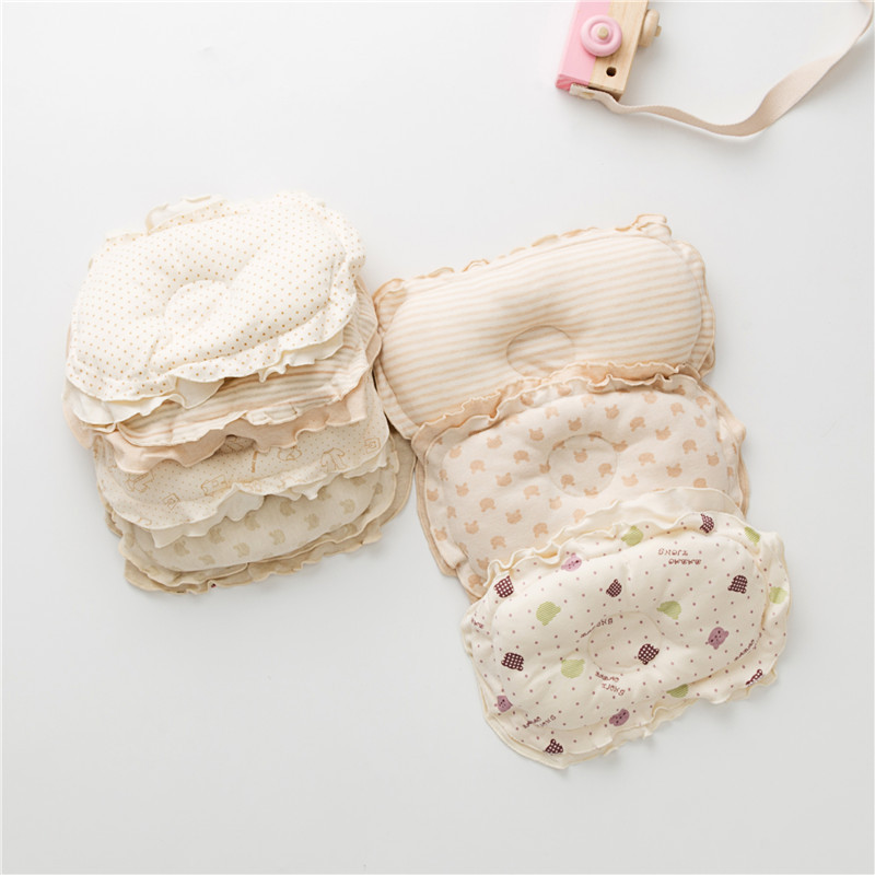 2021 new newborn stereotyped color cotton pillow baby cotton baby pillow