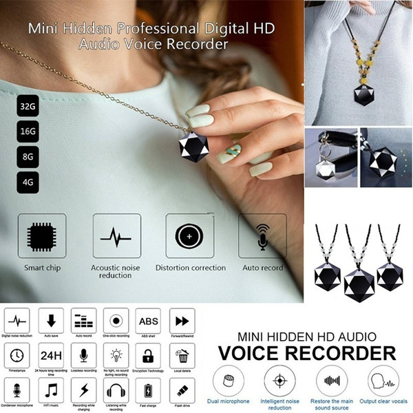 Diamond brick pendant recorder hc05 mini portable recorder mp3