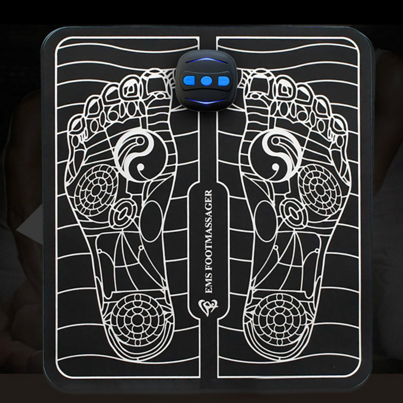 Foot Massager Electric Smart Muscle Stimulation Pulse Acupuncture Therapy USB Charging Relieves Pain