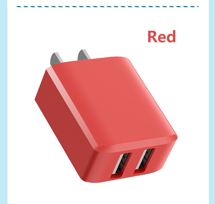 Macaron color 5V2A charger Macaron adapter for Apple Android Huawei phones