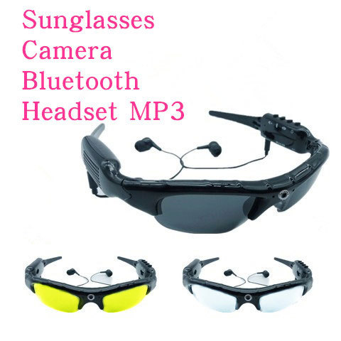 Outdoor sports smart glasses camera function with Bluetooth MP3 sunglasses Sports Camera DV