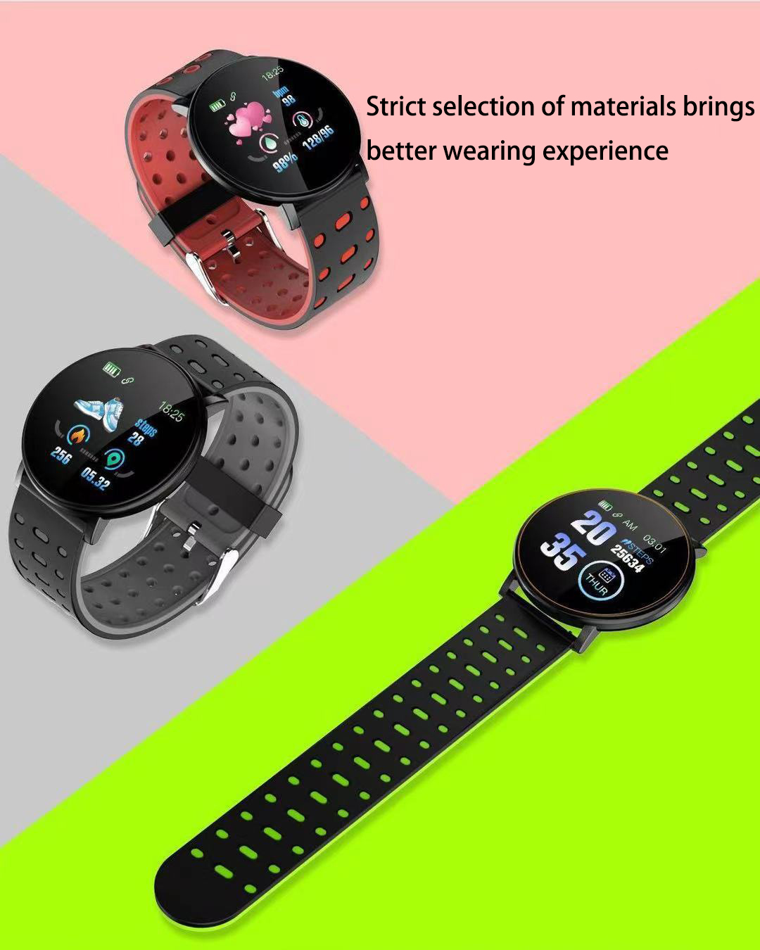 119plus sports smart Bracelet step watch Bluetooth watch 119s Watch Gift
