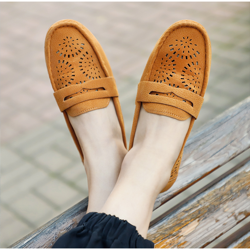Shoes ladies shoes moccasin shoe ladies casual shoes sewing suede flat shoes women moccasins fashion
