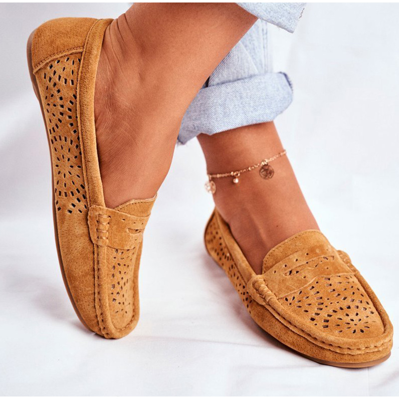 Shoes ladies shoes moccasin shoe ladies casual shoes sewing suede flat shoes women moccasins fashion