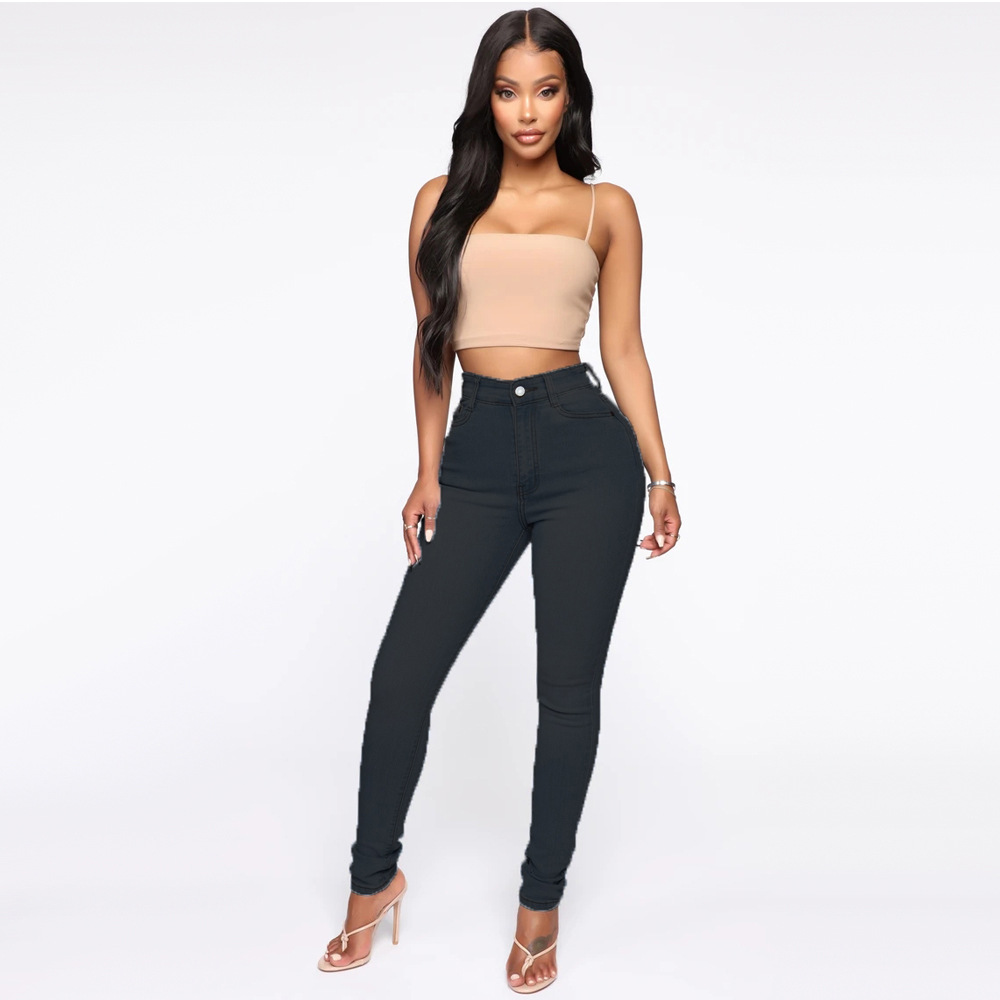 Jeans women's high waist sexy skinny pants strong stretch jeans women's clothing