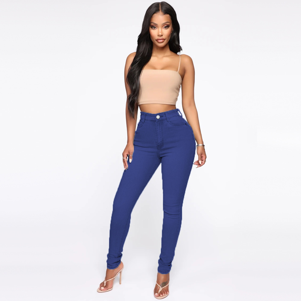 Jeans women's high waist sexy skinny pants strong stretch jeans women's clothing
