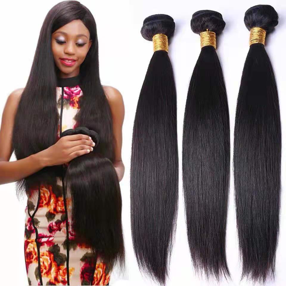 Straight brazilian real human hair bundle 100g