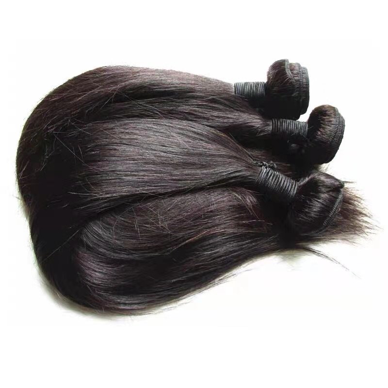 Straight brazilian real human hair bundle 100g