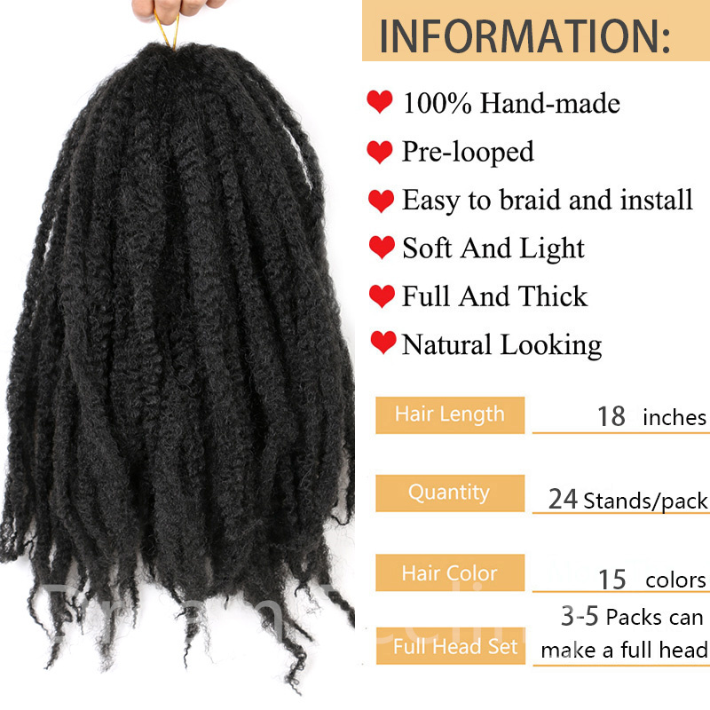 Thick crochet FAUX LOCS available at - Crochet Wigs Kenya