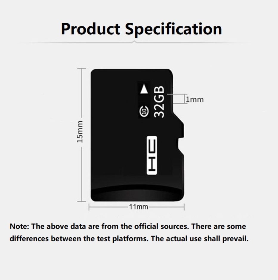 High Speed TF Card Micpo SD Card memory Card16G 32G 64G  For phones Camera black Memory Card