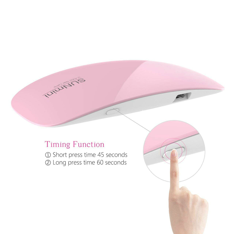 Nail Lamp 6w Mini Nail Dryer White Pink UV Led Lamp Portable Usb Interface Very Convenient For Home Use White