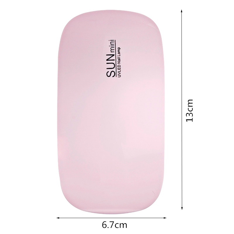 Nail Lamp 6w Mini Nail Dryer White Pink UV Led Lamp Portable Usb Interface Very Convenient For Home Use White