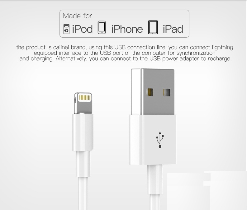 USB Charging Data Sync Fast Charger Cable For iPhone Android type-c Charge Wire Cord Line iphone White as picture
