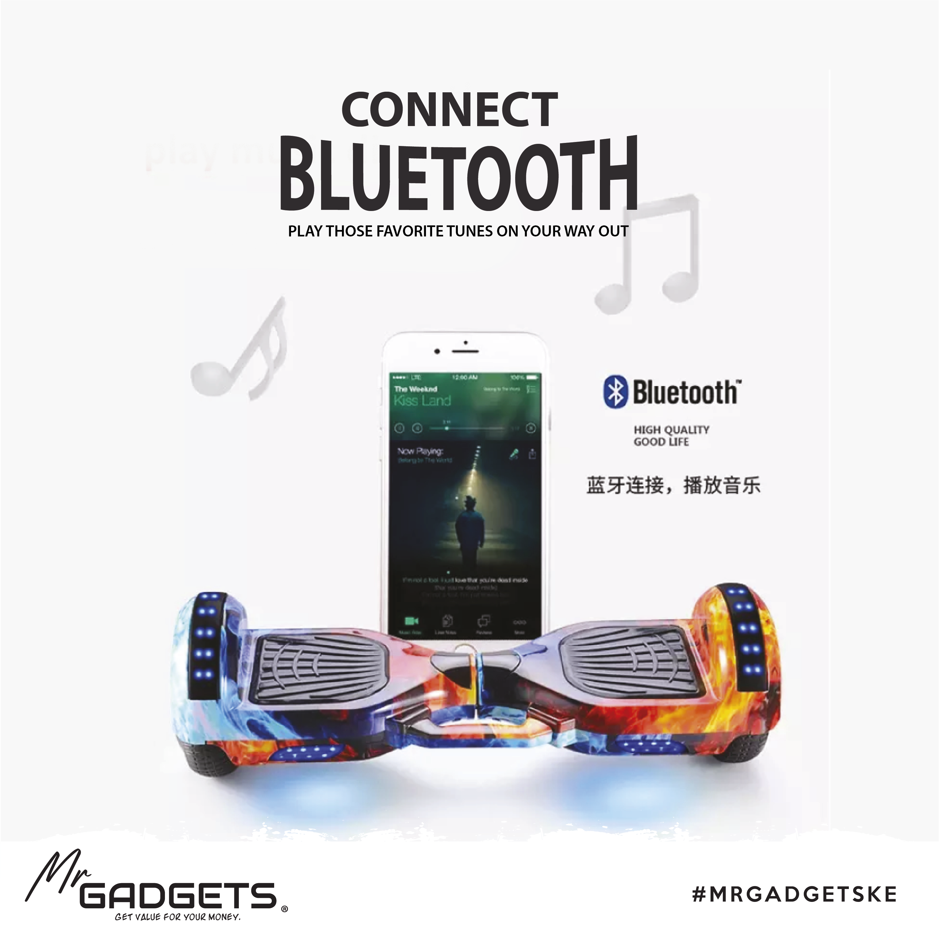 Hoverboard 6.5inch Graffity wheel diameter, self balancing Hoverboard, Good quality hoverboard