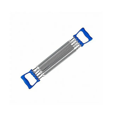 Chest expander silver and blue