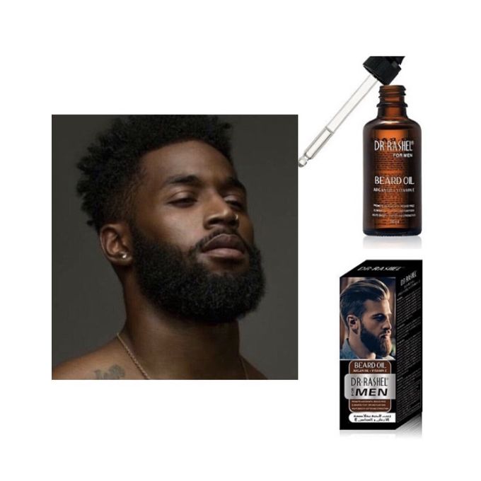 Dr. Rashel Beard Growth Oil With Argan Oil + Vitamin E For Men.