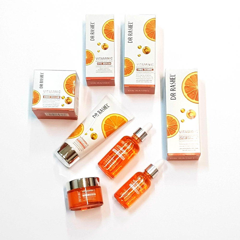 Dr. Rashel 4in1 Set Vitamin C Series(Face serum+Eye Serum,Cream&amp;Cleanser)