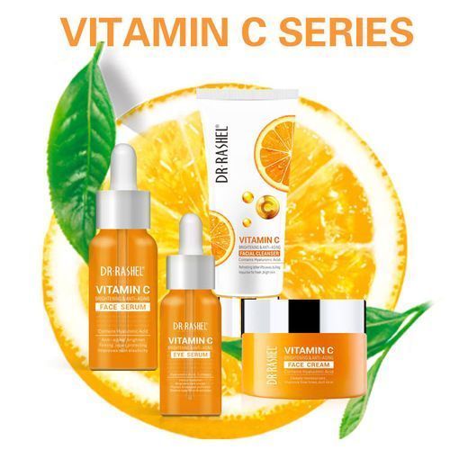 Dr. Rashel 4in1 Set Vitamin C Series(Face serum+Eye Serum,Cream&amp;Cleanser)