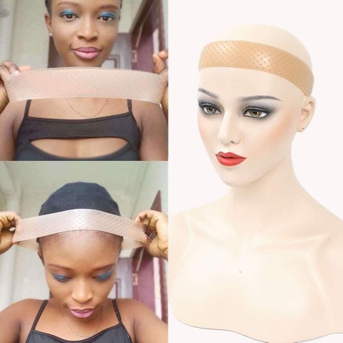 Fashion Non-Slip Wig Head Band Reusable No Glue Elastic Comfort Fix