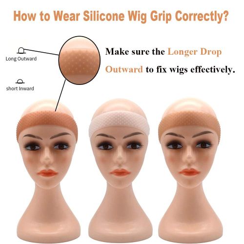 Fashion Non-Slip Wig Head Band Reusable No Glue Elastic Comfort Fix