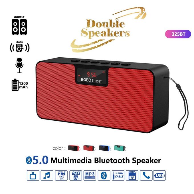Robot Multimedia Bluetooth Speaker With Double Speakers