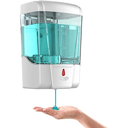 Adhesive wall mount Automatic soap/sanitizer dispenser.Batterly and electric powered.
