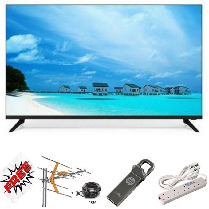 Vitron  HTC3218,32 Inch Frameless Digital LED TV InbuiltDecoder,USB,HDMI,VGA+FREE GIFTS