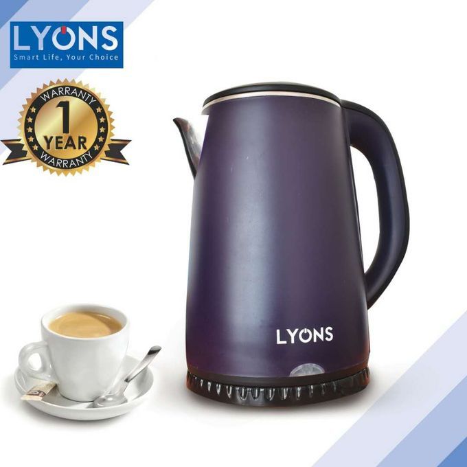Lyons 2.2 LITERS ELECTRIC WATER KETTLE LUXURY white