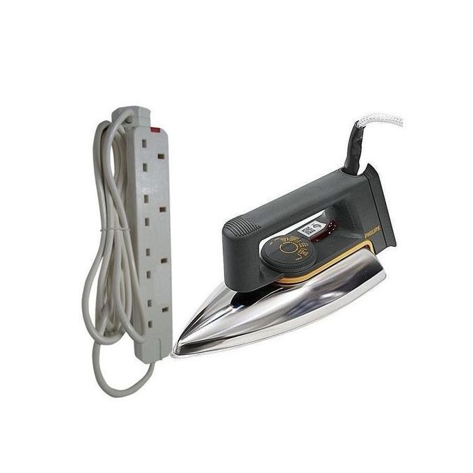 Best  Philip Light Weight Electric Dry Iron Box plus free 4 way extension