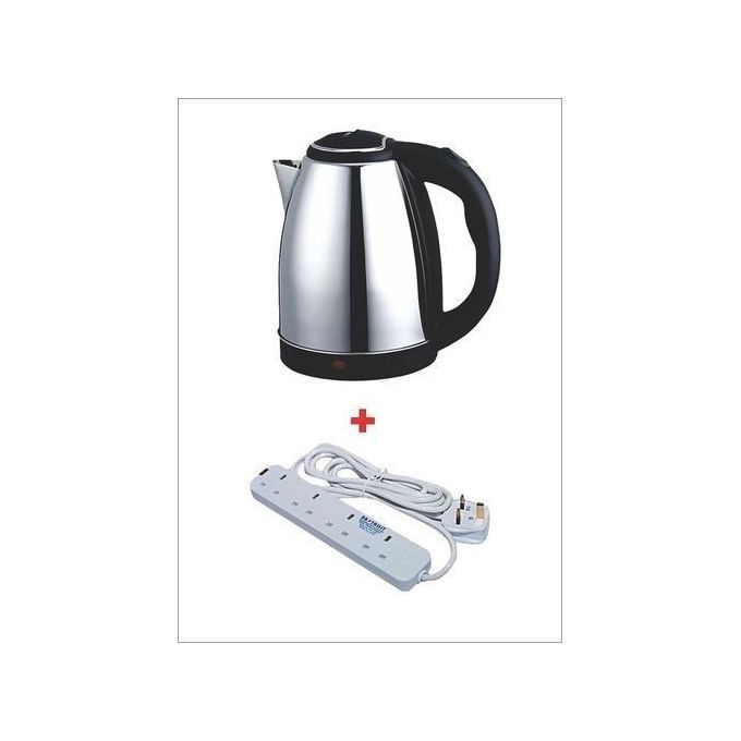 Best Price For Scarlett Cordless Electric Kettle With Free 4-way Extension