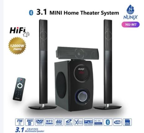 Nunix 3.1Ch MINI Home Theater System 12000W