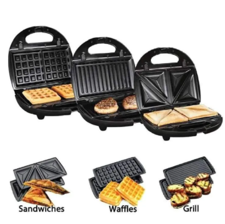 3in1 Sandwich Grill &amp; Waffle Make