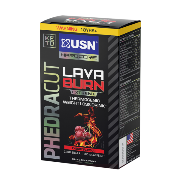 USN Phedracut Lava Burn Weight Loss Drink 20 x 5g