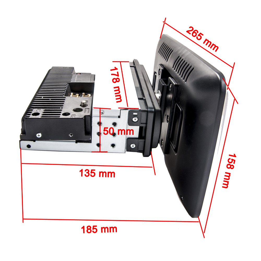 ouchuangbo10.1 &quot;rotating screen car radio Android 10.0 general navigation GPS Radio Player