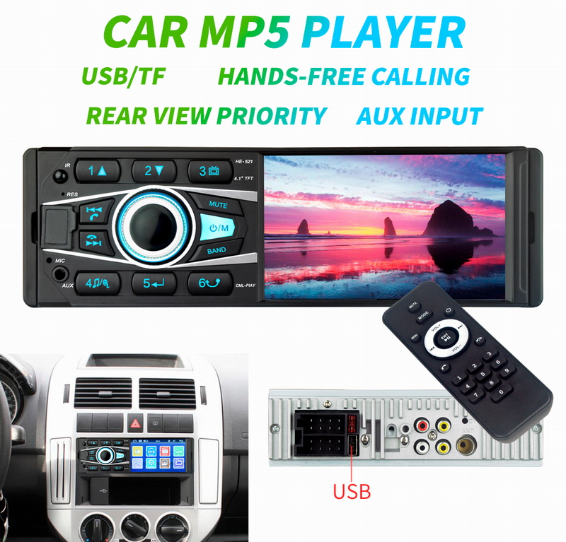 ouchuangbo Car USB Car Bluetooth MP3 player SD card U disk radio multimedia player car electronics