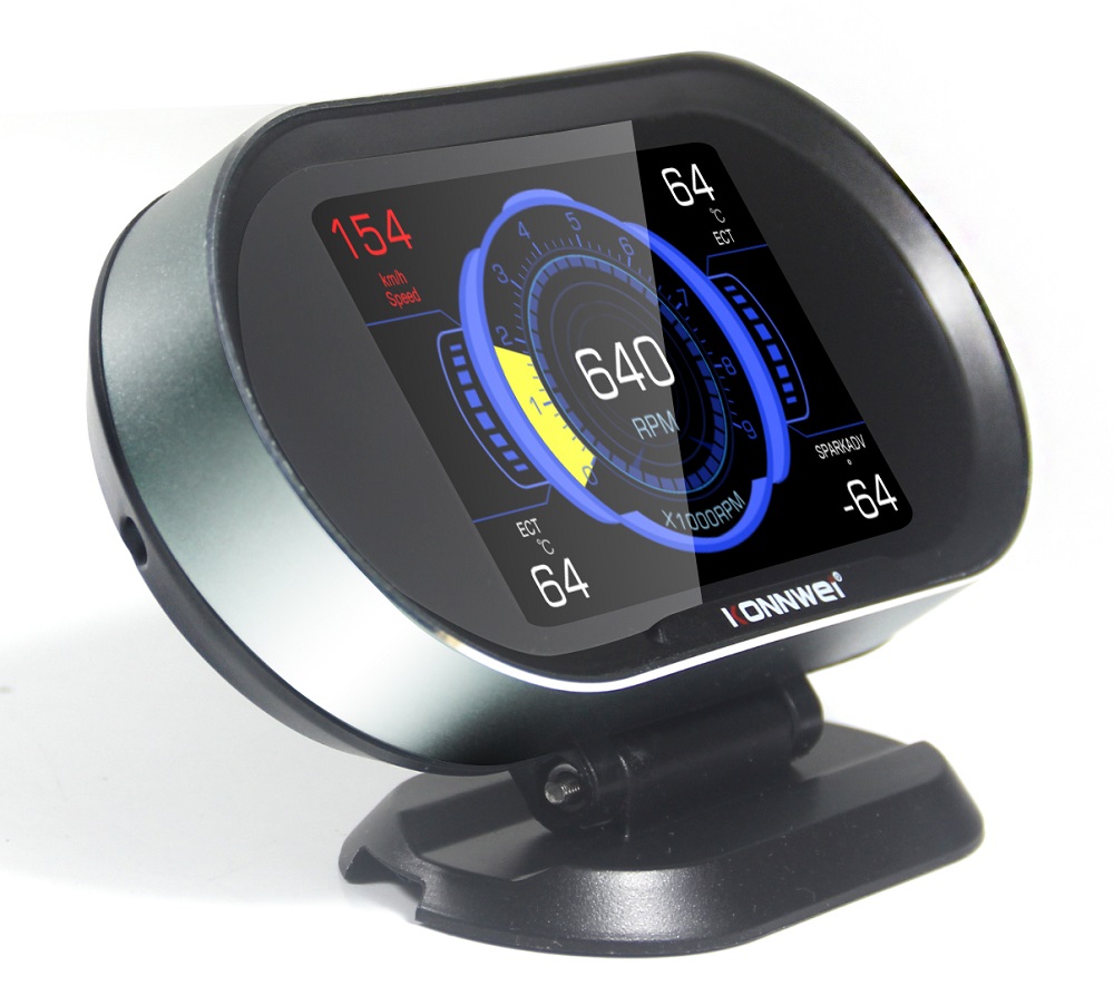 ouchuangbo Kw206 OBD2 automobile digital display scanner fuel consumption water temperature meter