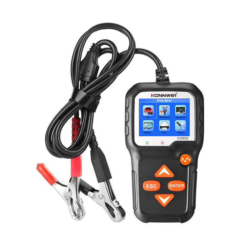 ouchuangbo KW650 6V / 12V analyzer Automobile motorcycle battery tester 100 to 2000 CCA