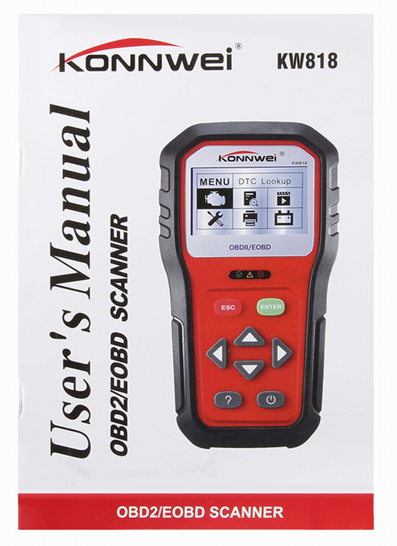 ouchuangbo KW818obdii car diagnostic scanner 12V battery tester check engine car code reader