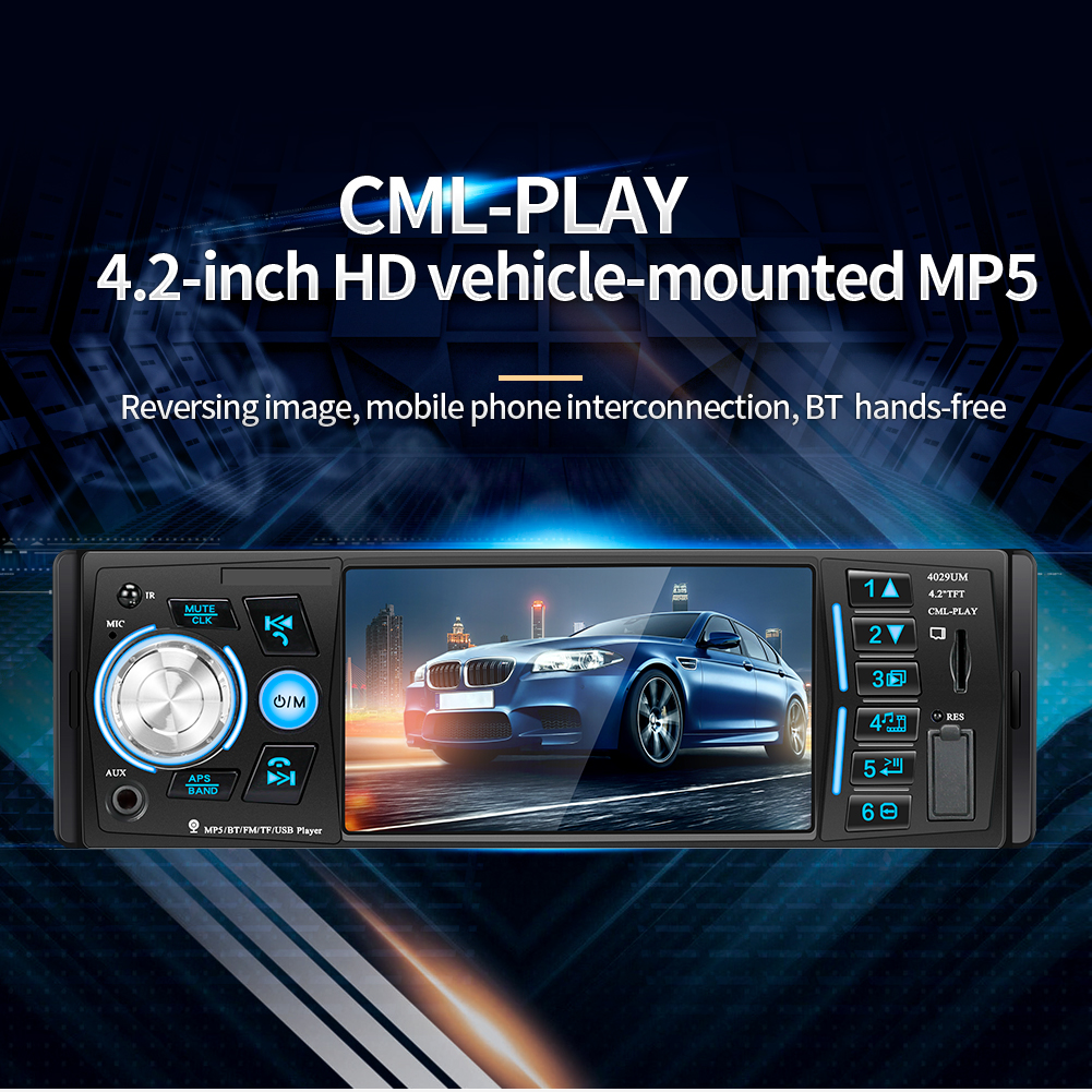 ouchuangbo 1 DIN 4.2 "high definition screen car radio stereo multimedia MP5 player Bluetooth