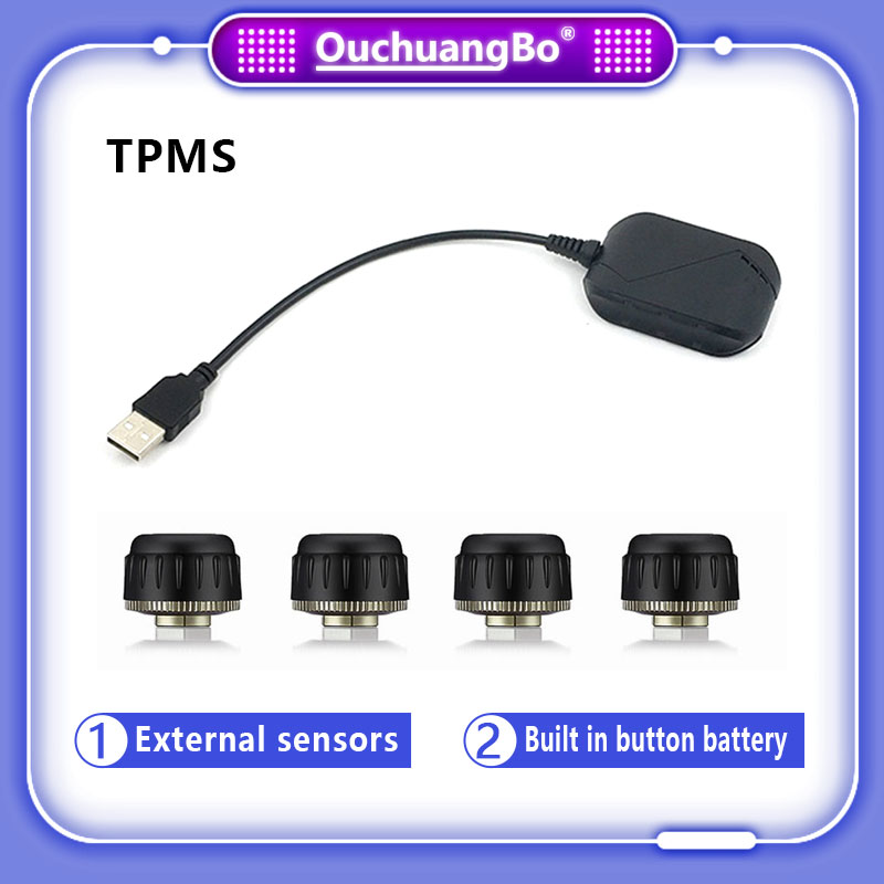 ouchuangbo Deeline Android TPMS tire pressure monitoring system for automotive radio DVD player