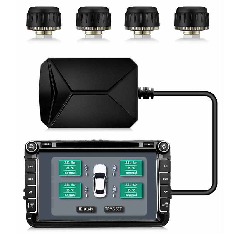 ouchuangbo Deeline Android TPMS tire pressure monitoring system for automotive radio DVD player