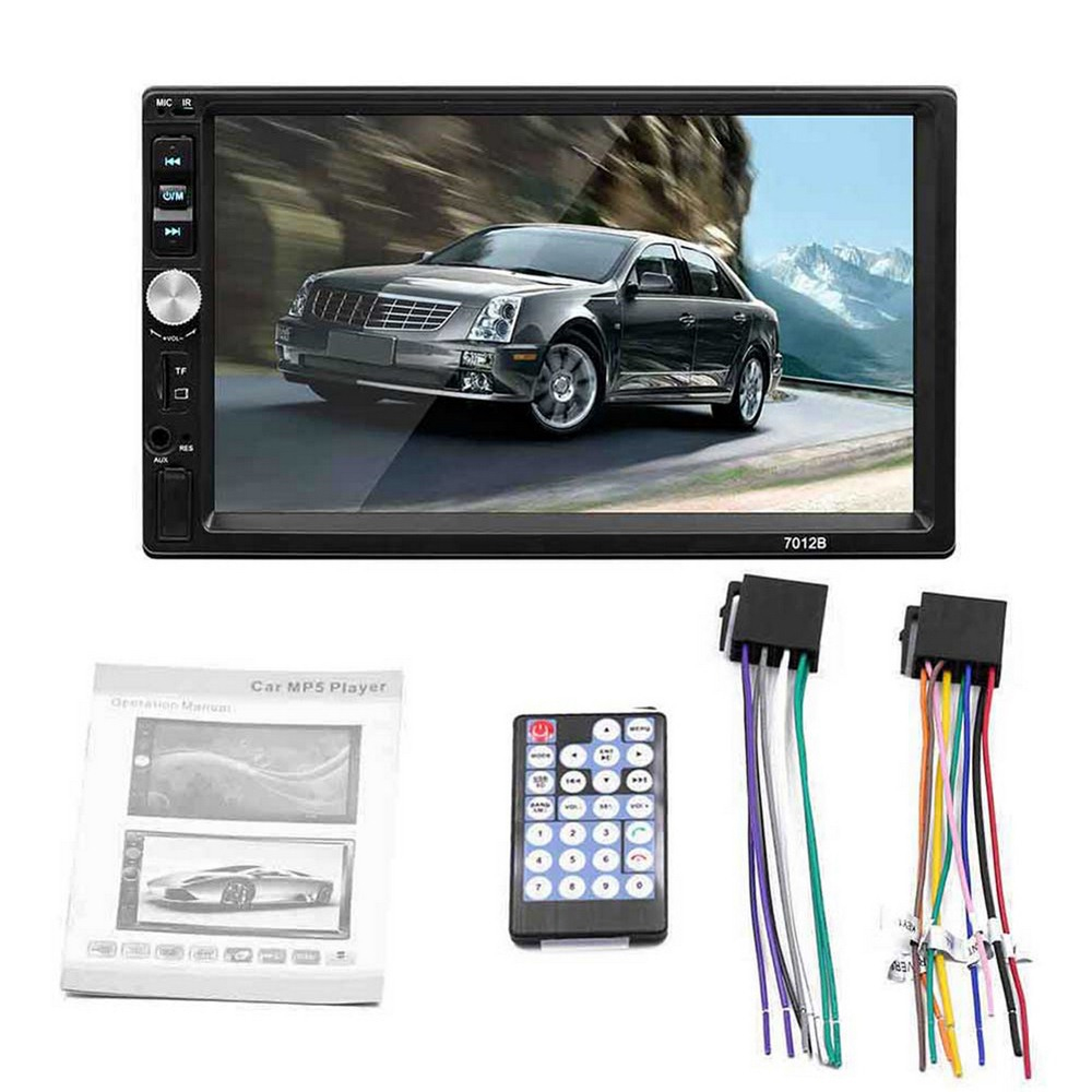 ouchuangbo 7 inch Car Radio  Double Din Universal Car Bluetooth MP5 Player Support Reverse Camera
