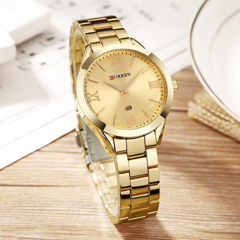 Curren Carren 9007 Women's Steel Strap Casual Quartz Watch Simple Watch Women's Watch
