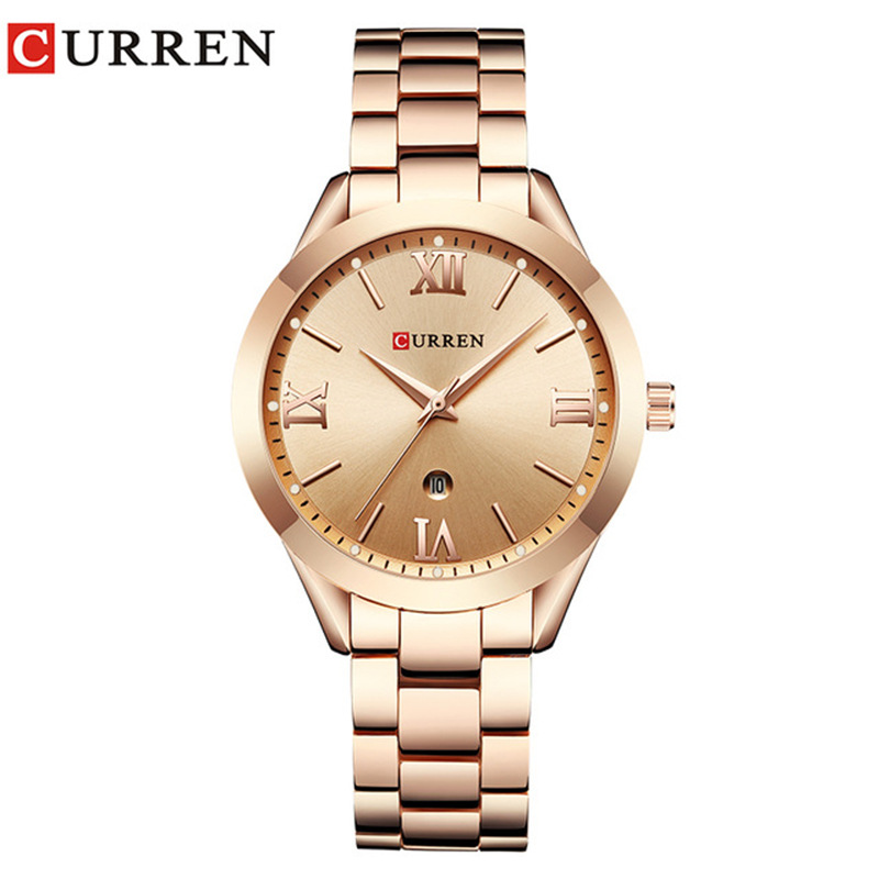 Curren Carren 9007 Women's Steel Strap Casual Quartz Watch Simple Watch Women's Watch