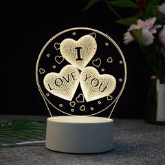 3D table lamp LED gift lamp USB night lamp children's gift household Christmas gift decorative lamp picture 1 Gifts and home 3W