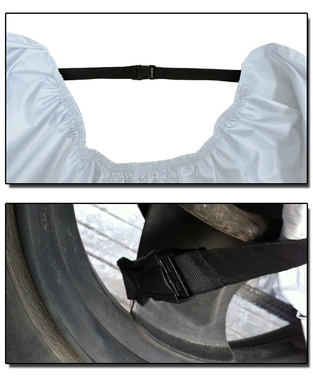Motorcycle cover with lock hole 190T rain proof, sun proof and dust-proof cover for all seasons