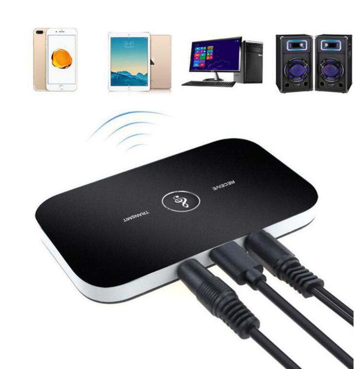 Bluetooth 5.0 wireless audio adapter receiving and transmitting two in one stereo suitable for TV, computer and mobile phone