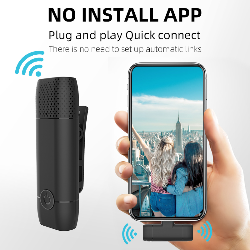 Wireless lavalier microphone  short live video  bluetooth small noise reduction microphone