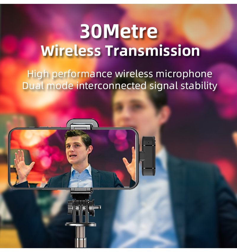 Wireless lavalier microphone  short live video  bluetooth small noise reduction microphone
